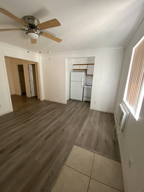 Floor plan for studio, 1 bath